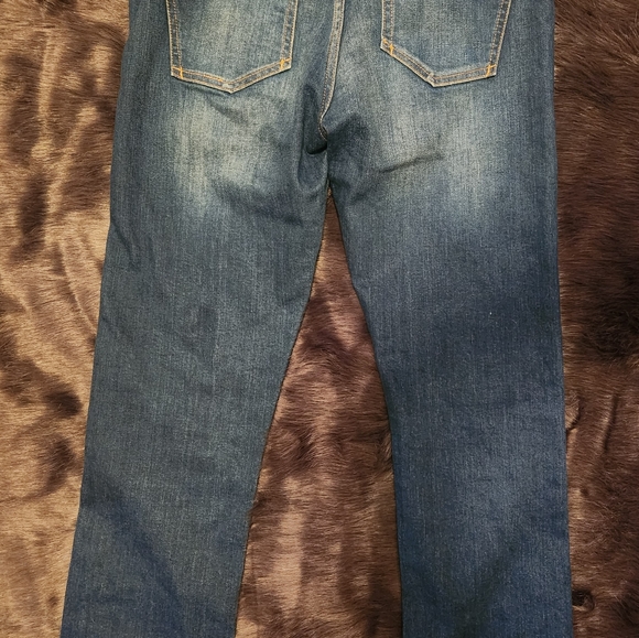 Pilcro and the Letterpress Red Stripe Relaxed Straight Jeans 28 - Picture 8 of 9